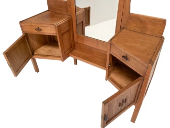 Art Deco Amsterdamse School Dressing Table or Vanity by J.J. Zijfers, 1920s